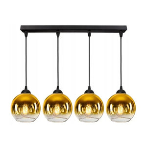 hanglamp langwerpig 4 gold eetkamer woonkamer