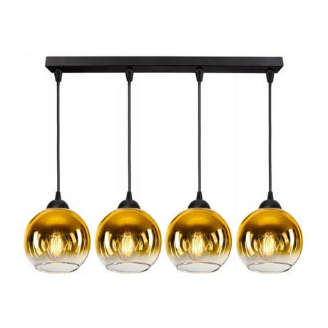 hanglamp langwerpig 4 gold eetkamer woonkamer