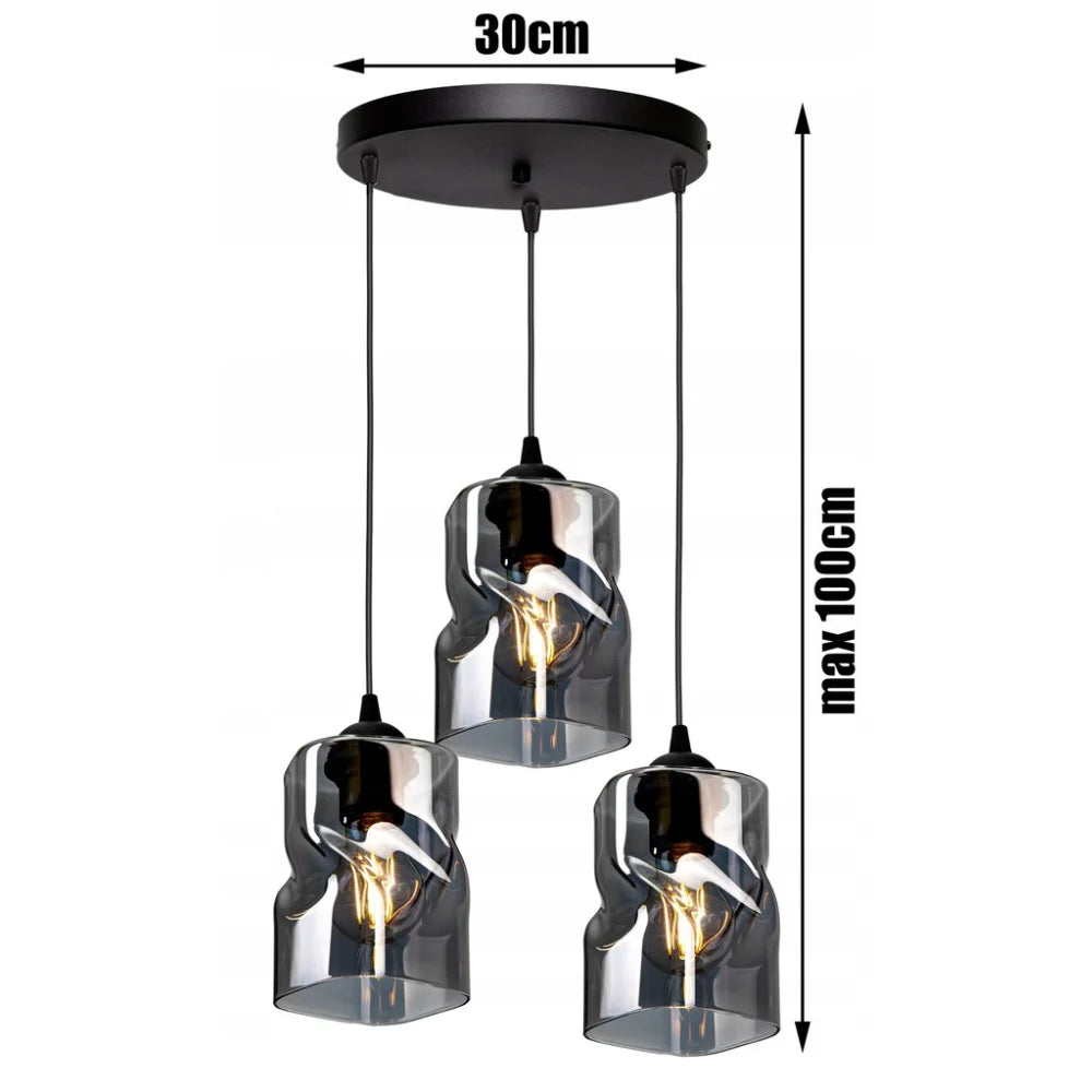 Hanglamp Industrieel 3-Lamps ‘Twistlux’