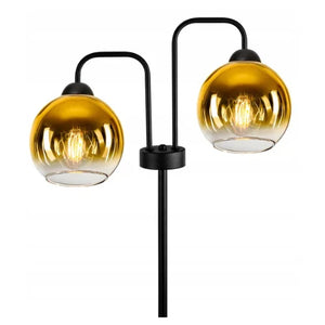 Vloerlamp Industrieel 2-lamps ‘Gold’