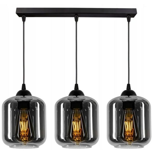 Hanglamp Rookglas 3-Lichts Woonkamer