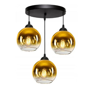 Hanglamp Industrieel 3-Lichts Goud