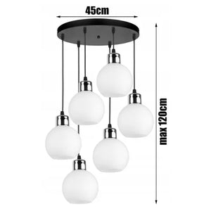 Hanglamp 6-Lamps ‘White’