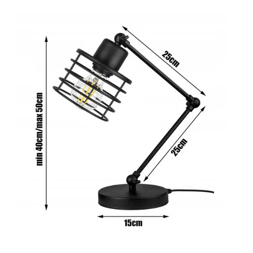 Tafellamp Industrieel verstelbaar ‘Boxglow’