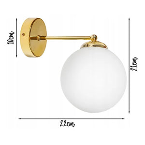 Wandlamp Industrieel Golden white