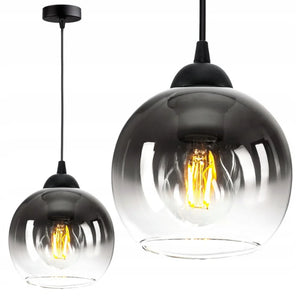 Hanglamp Industrieel Fade Bol Zwart Woonkamer