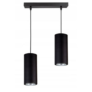 Hanglamp Zwart 2-Lamps Woonkamer