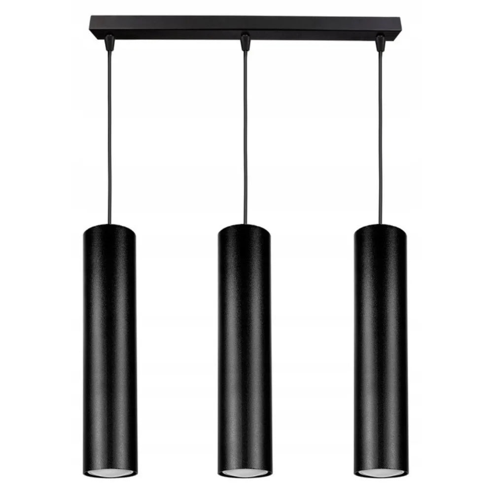 Hanglamp 3-Lamps Ironglow Zwart Woonkamer 