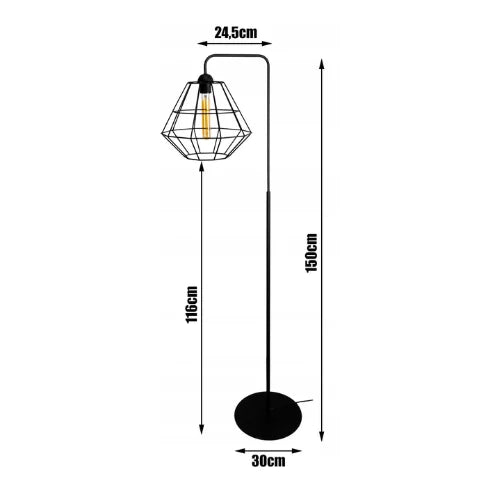 Vloerlamp Industrieel ‘Floorcage’