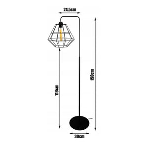 Vloerlamp Industrieel ‘Floorcage’