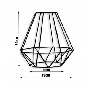 Hanglamp Industrieel Met 4 Draad/Kappen Zwart