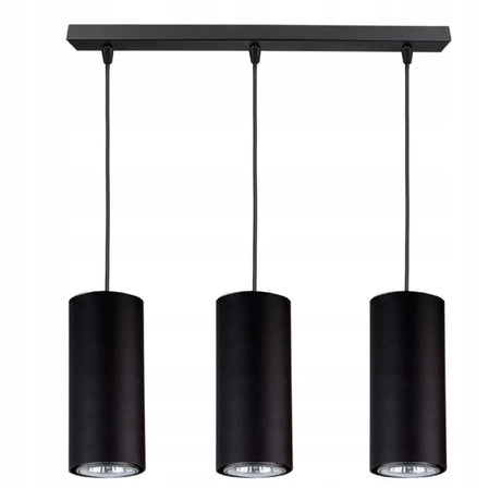 Hanglamp Zwart 3-Lamps Woonkamer