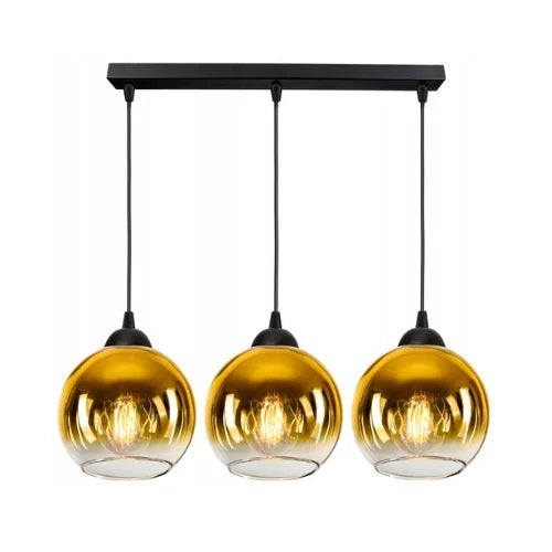 Hanglamp 3-Lichts Gold Woonkamer