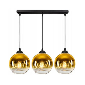 Hanglamp 3-Lichts Gold Woonkamer