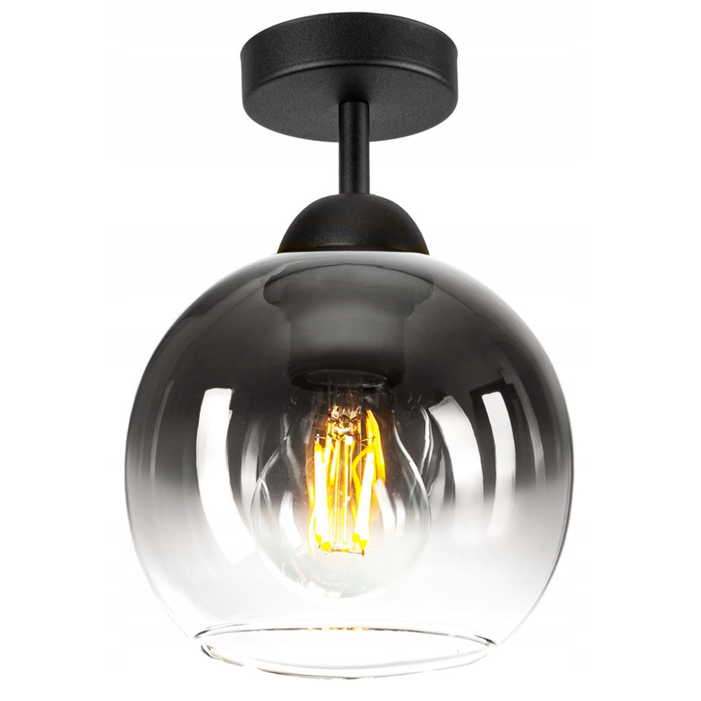 plafondlamp industrieel fade glas