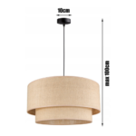 Hanglamp - Stoffe kap 'Beachzand'