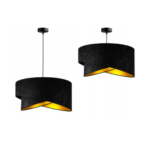 Hanglamp - Stoffe kap 'Blackgolden'